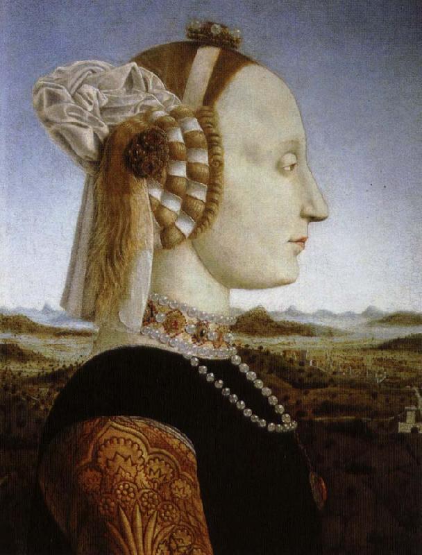 Piero della Francesca battista sforza.hustru till federico da montefeltro oil painting image